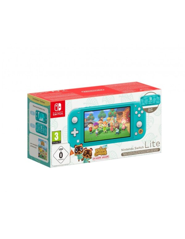 Switch - Nintendo Switch Consola Lite Turquesa + Animal Crossing New Horizons Edición Especial