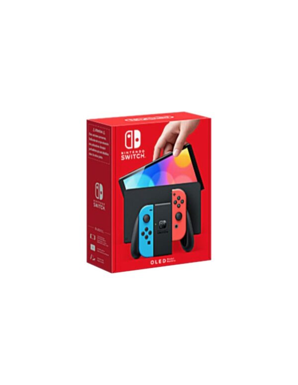 Switch - Nintendo Switch (versión OLED) Azul Neon/Rojo Neon