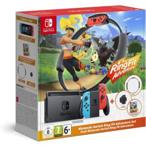 Switch - Nintendo Switch Consola Neon + Aro Ring Fit + Ring Fit - CIB
