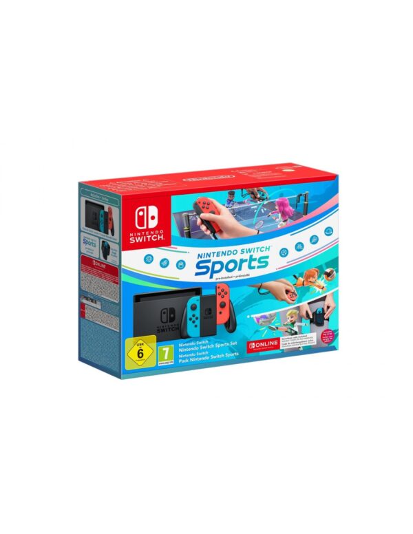 Switch - Nintendo Switch Consola + NS Sports + Cinta + Suscripción 3 M NSO