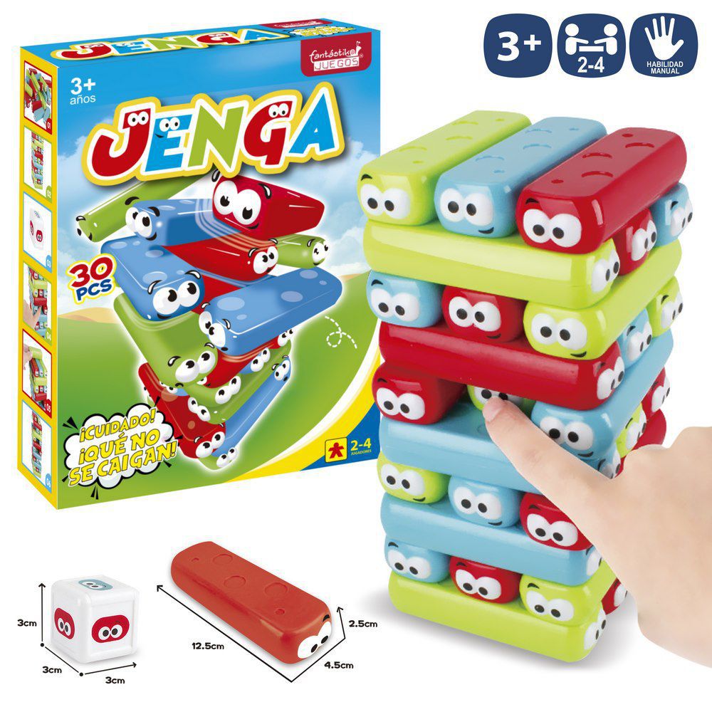 S/30 JUEGO JENGA JUMBO CAJA IMPRESA DE 27X38 CM- PIEZA GRANDE