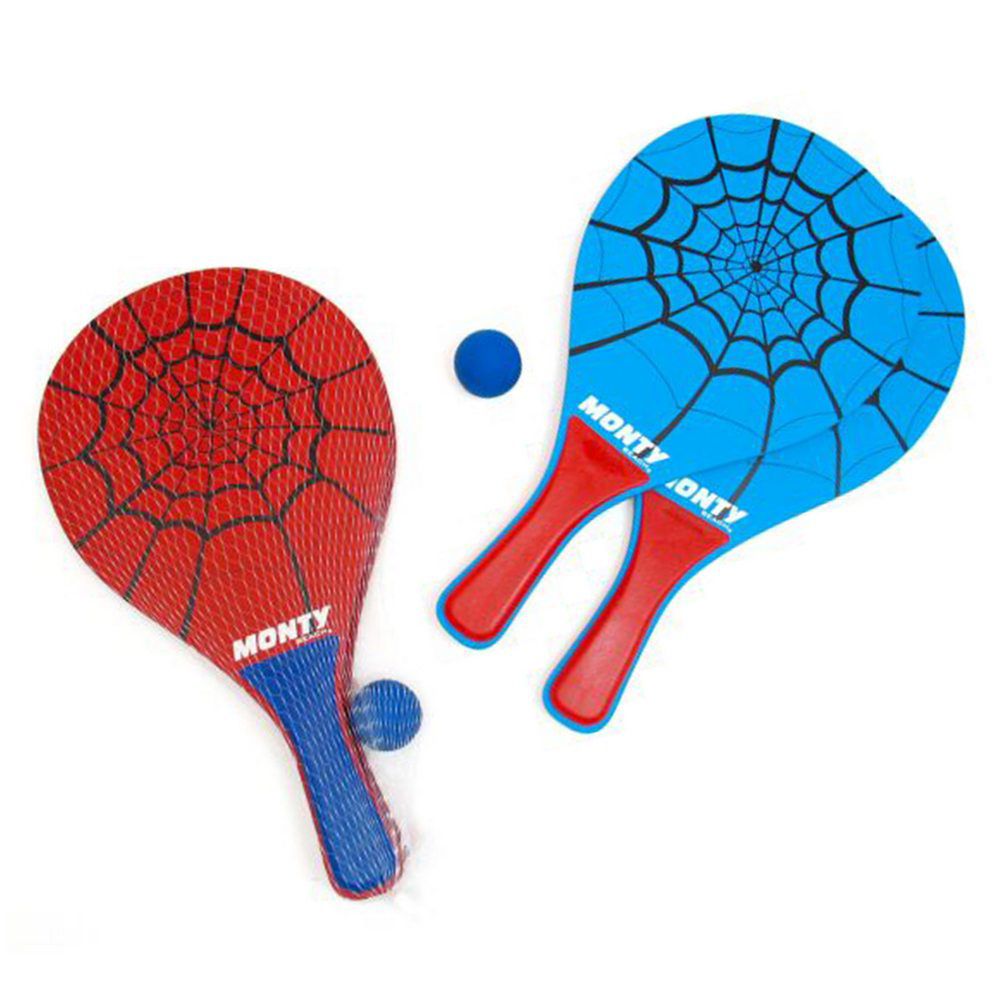 RED 2 PALAS + PELOTA SPIDER 0,7 2 COLORES SURTIDOS