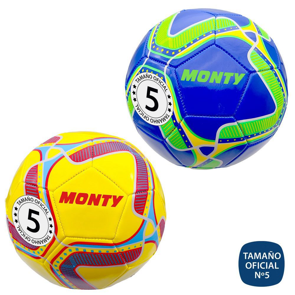 BALÓN FÚTBOL EPSILON 2/C 33 PANELES, TAMAÑO Nº5 OFICIAL, 340 GRS , 1,8 MM GROSOR LAMINADO PVC