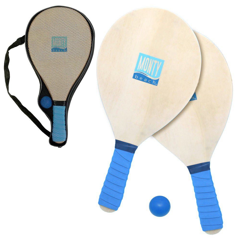 S/2 PALAS Y PELOTA PRO 20 X 1 X 43 CM CROSOR MADERA 1 CM- MANGO EVA - BOLSA TRANSPORTE CON CREMALLERA