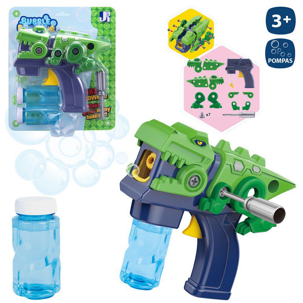 PISTOLA POMPAS FRICCIÓN 21 CM INCLUYE DOS RECAMBIOS -BLISTER 21X27 CM