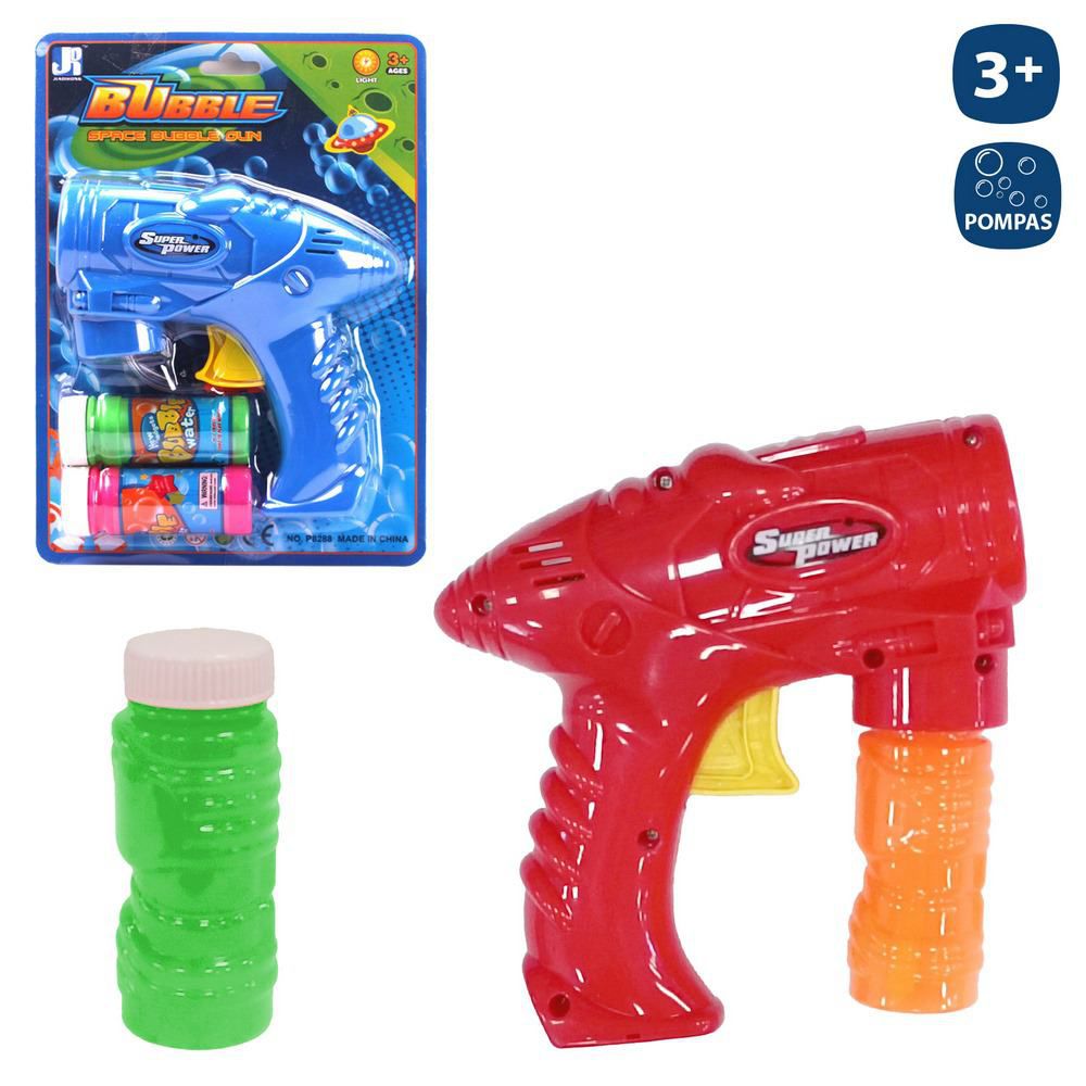 PISTOLA POMPAS FRICCIÓN 20 CM INCLUYE DOS RECAMBIOS -BLISTER 18X25 CM CM