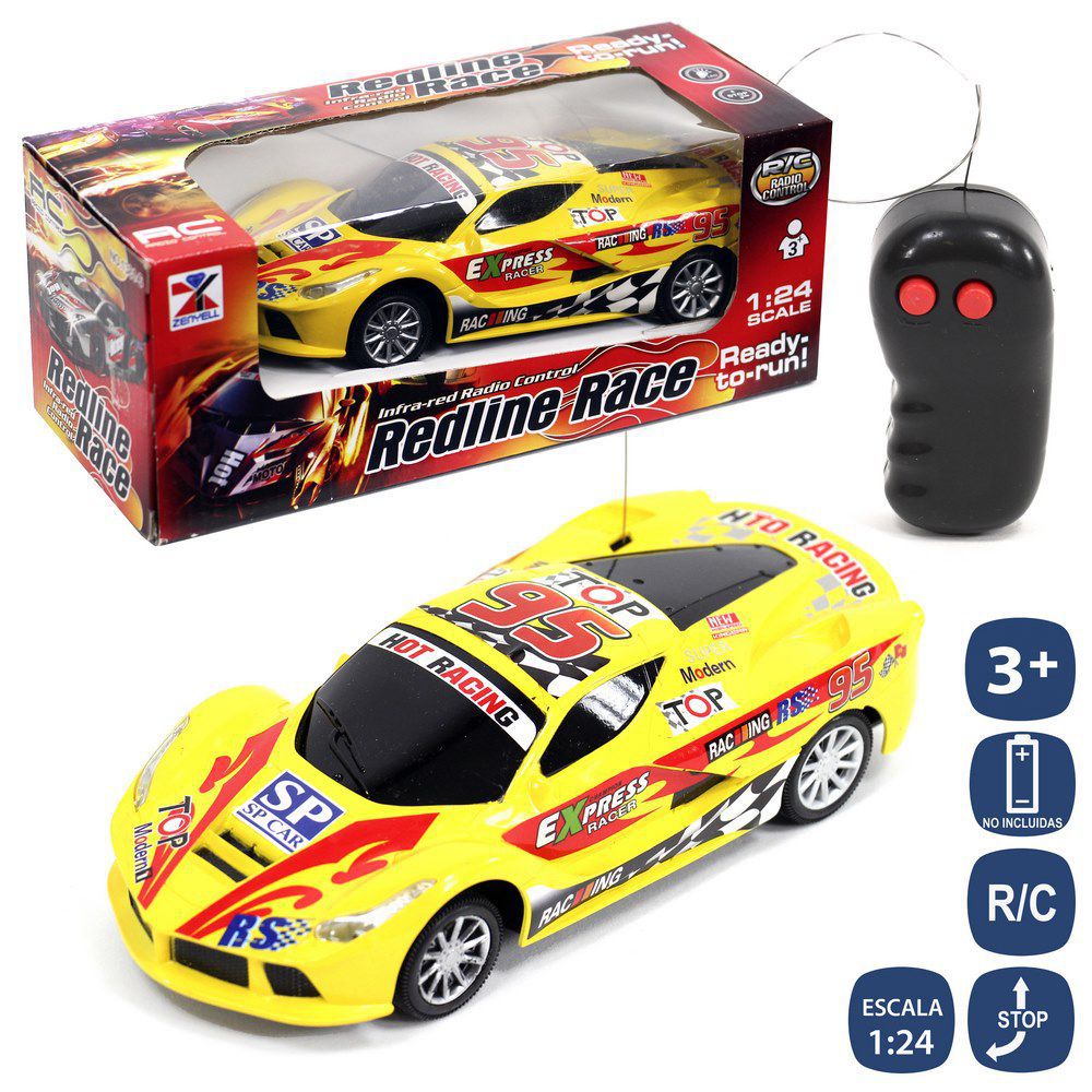 R/C COCHE 3 F SPORT DECORADO 3/C 20 CM ESCALA 1/24 3C. CAJA VENTANA 24X10 CM. MANDO BOTON 2AA+3AA NO INCLUIDAS.