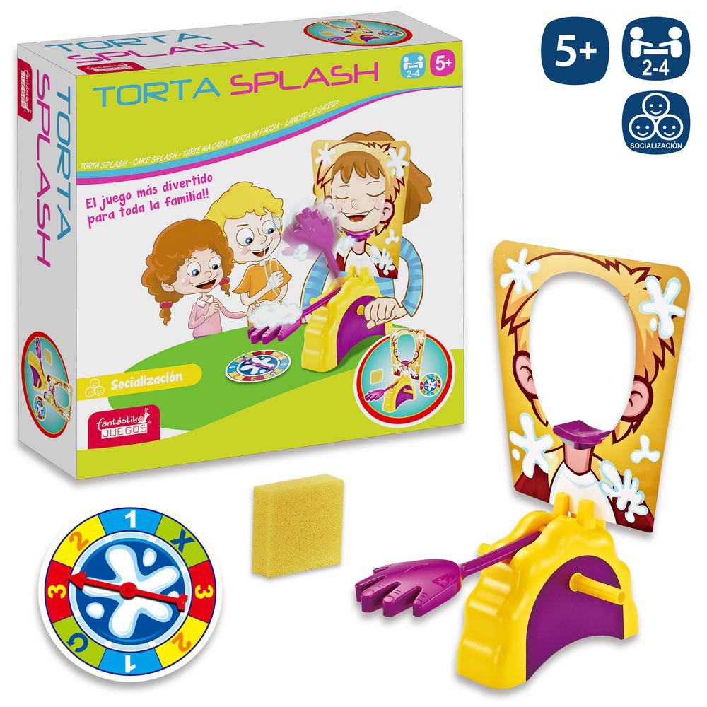 JUEGO TORTA SPLASH 2 O MAS JUGADORES. CAJA IMPRESA 26,5X27 CM.