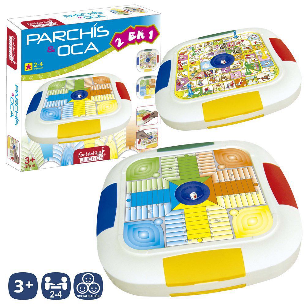 PARCHÍS/OCA DADO AUTOMÁTICO CAJA DE 30 X 30,5 CM.