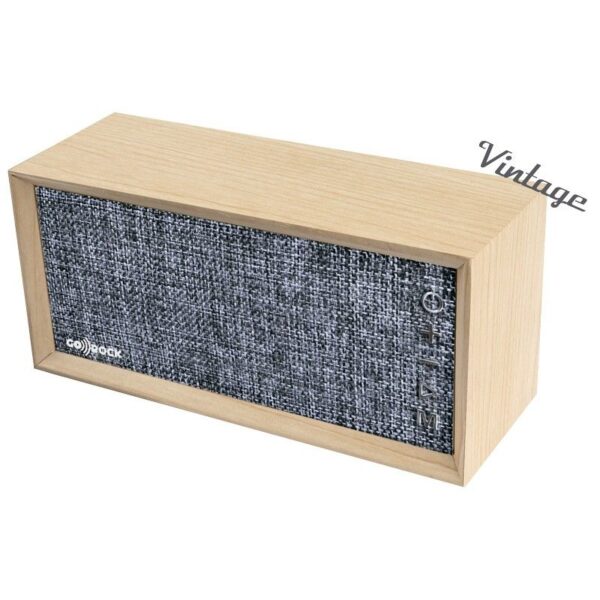 ALTAVOZ PORTATIL VINTAGE WIRELESS GRIS