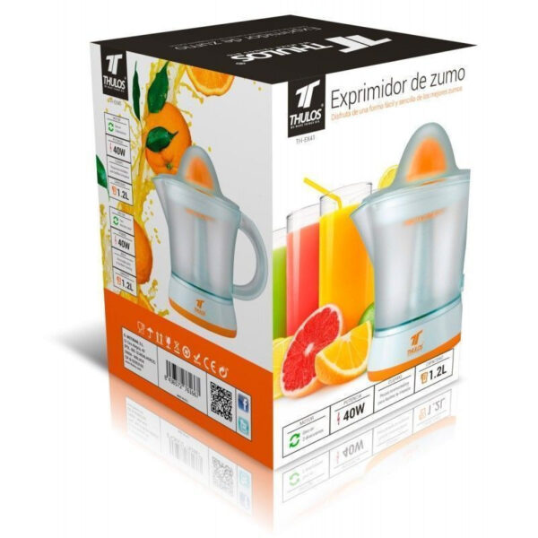 EXPRIMIDOR ELECTRICO 40W, 1.2L BLANCO / NARANJA