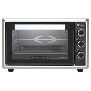 HORNO ELECTRICO CON CONVECCION CON RUSTIPOLLO 34L. (COLOR PLATEADO)