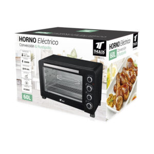HORNO ELECTRICO CON CONVECCION Y RUSTIPOLLO 60L