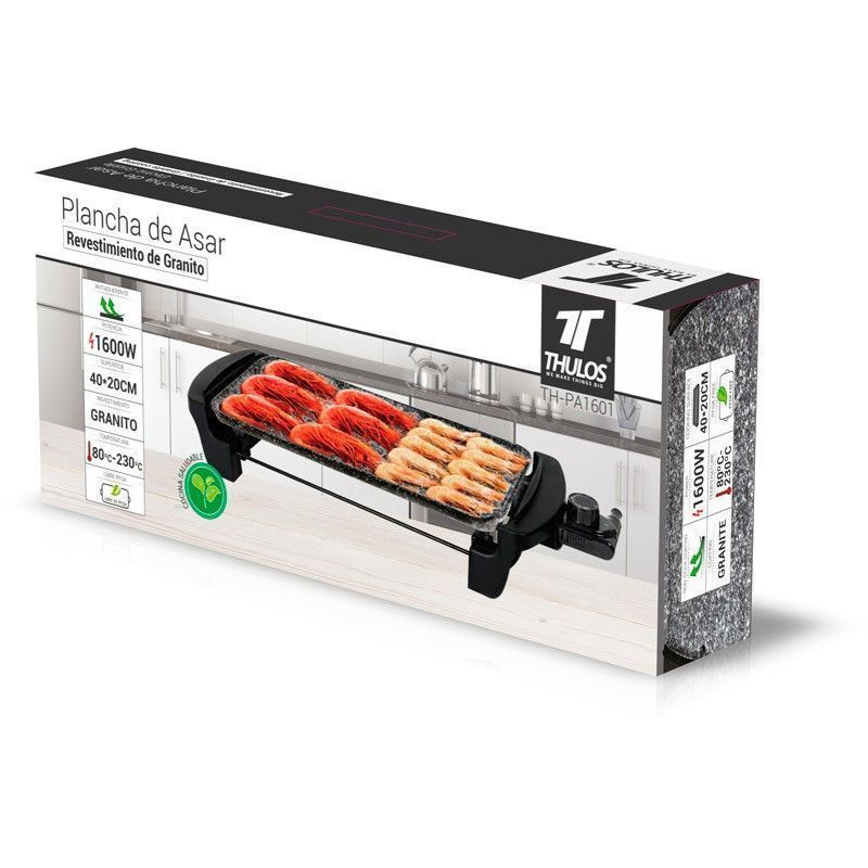 PLANCHA DE ASAR DE PLANCHA 1400-1600W, 40*20 cm.