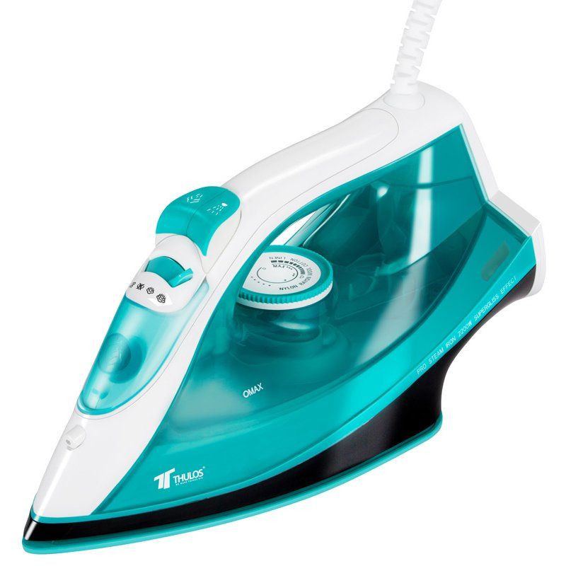 PLANCHA DE VAPOR, SUELA DE CERÁMICA. 2200W VERDE