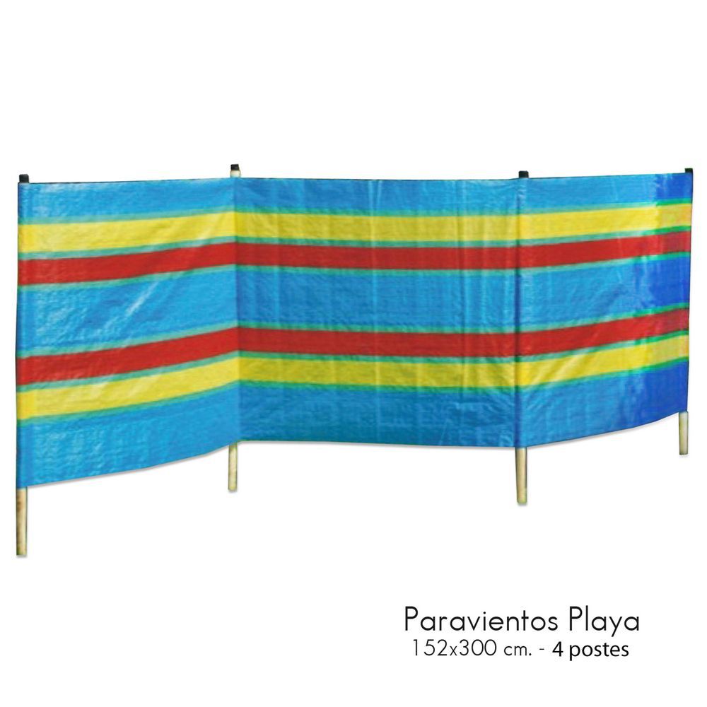 PARAVIENTOS PLAYA 152X300 PARAVIENTOS PLAYA 152X300 CM 4 MÁSTILES