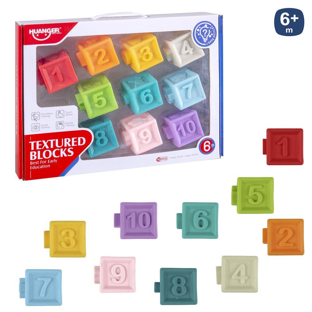 S/10 CUBO ACTIVIDADES GOMA 6 X 7 X 5 CM ENCAJABLE. CAJA VENTANA 37X27 CM.