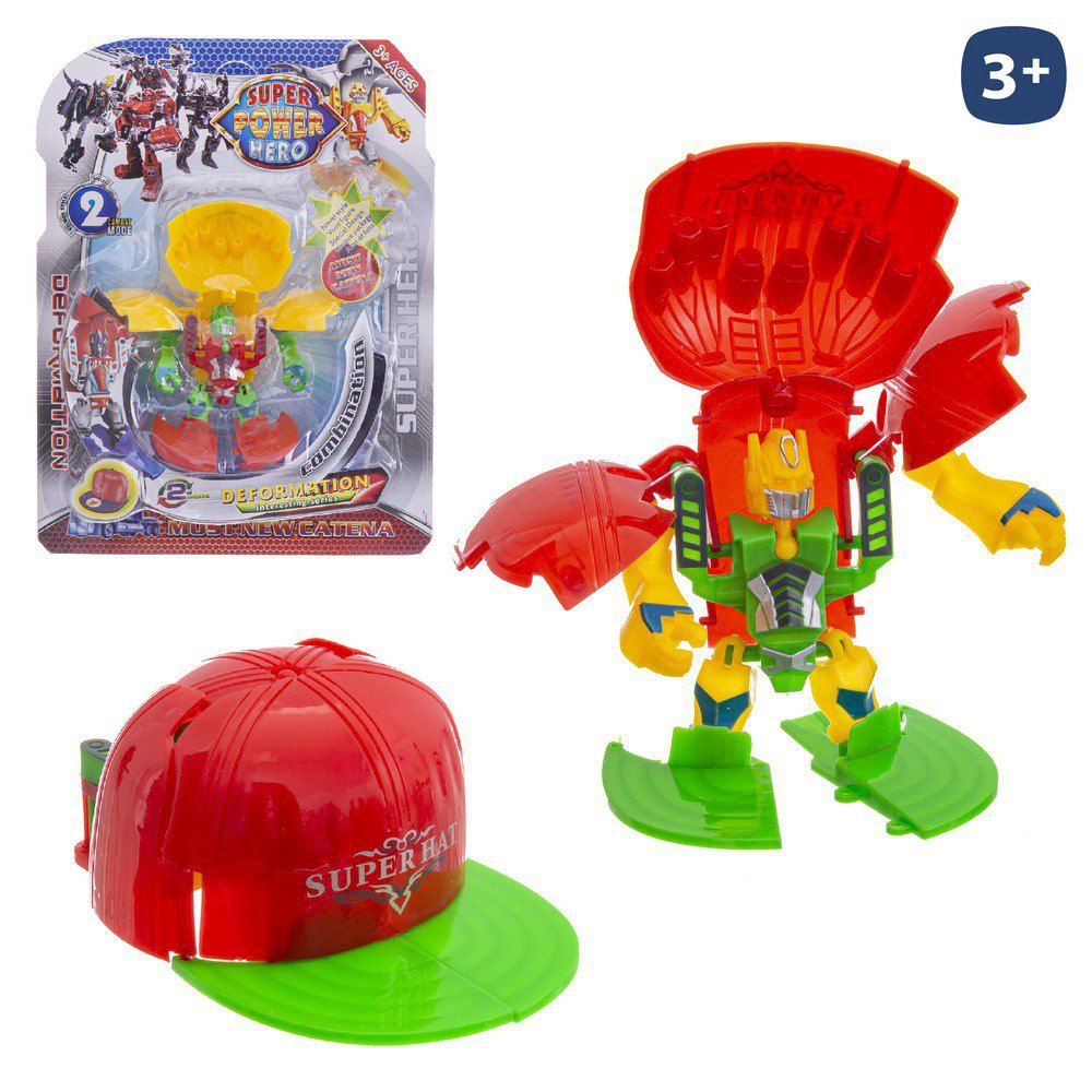 ROBOT TRANSFORMER 4/M 14 CM SUPER DEFORMATION. BLISTER 18X27 CM.