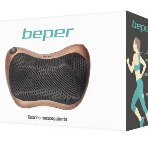 Cojín Masajeador BEPER 40.501 con 4 Cabezales de Masaje, Casa y 12V