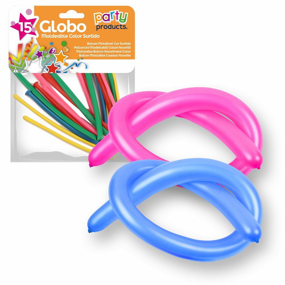S/15 GLOBO MOLDEABLE COLOR SURT. 100 CM S/15 GLOBO MOLDEABLE COLOR SURTIDO