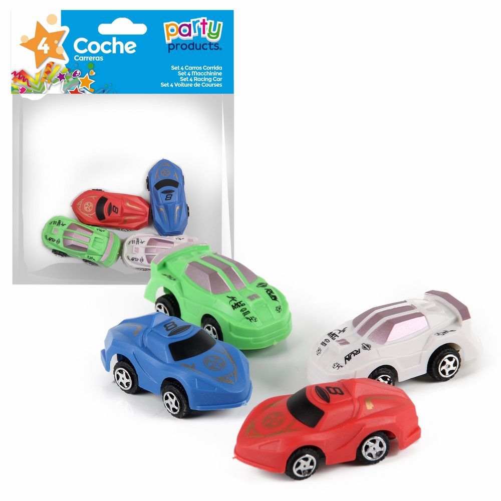 S/4 COCHE CARRERAS S/4 COCHE CARRERAS COLORES DURTIDOS: VERDE, AZUL, BLANCO, ROJO, AMARILLO Y NARANJA.