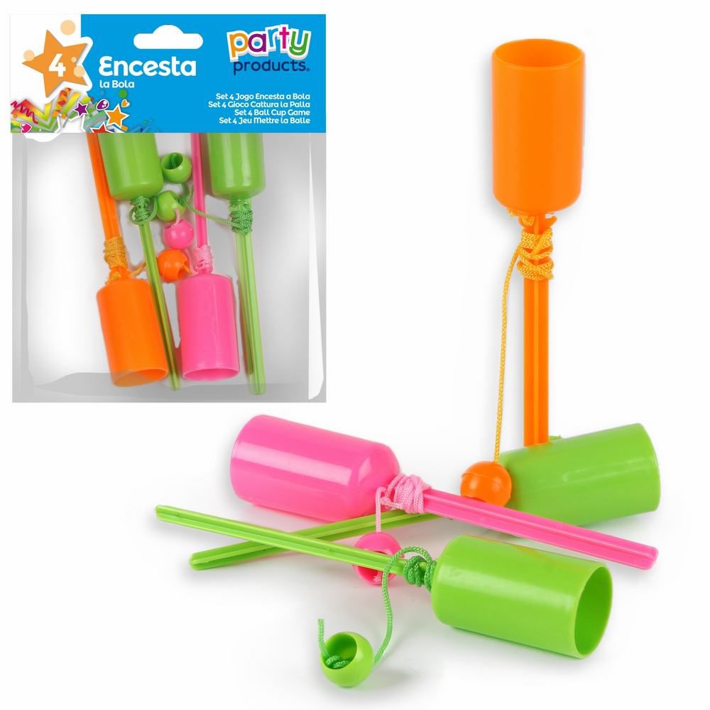 S/4 JUEGO ENCESTA LA BOLA S/4 JUEGO ENCESTA LA BOLA COLORES SURTIDOS: NARANJA, VERDE, ROSA, AZUL Y AMARILLO.