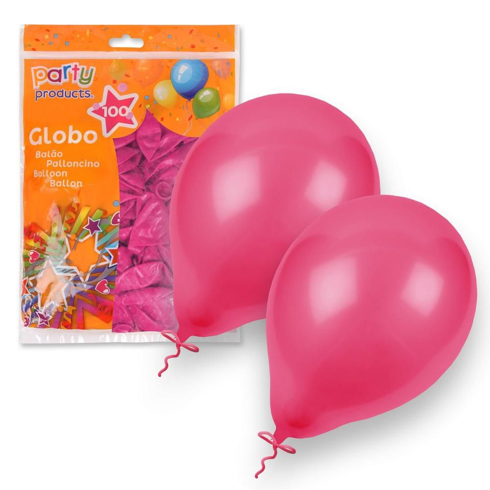 S/100 GLOBO FUCSIA 23 CM