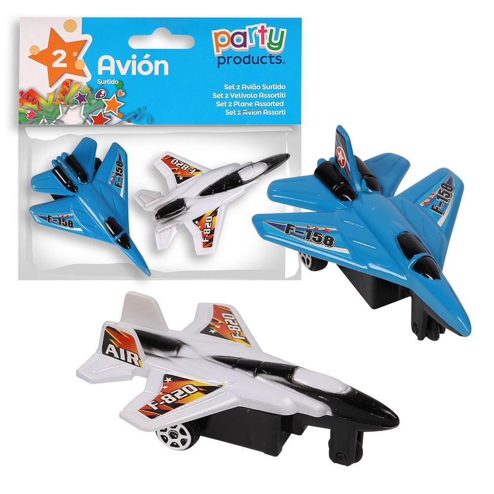 S/2 AVIÓN SURTIDO S/2 AVIÓN SURTIDO COLORES SURTIDOS: BLANCO, AZUL, ROSA Y COBRE. MEDIDAS DEL MATERIAL: 7 CM DE LARGO X 5,5 CM DE ANCHO X 3 CM DE ALTO.