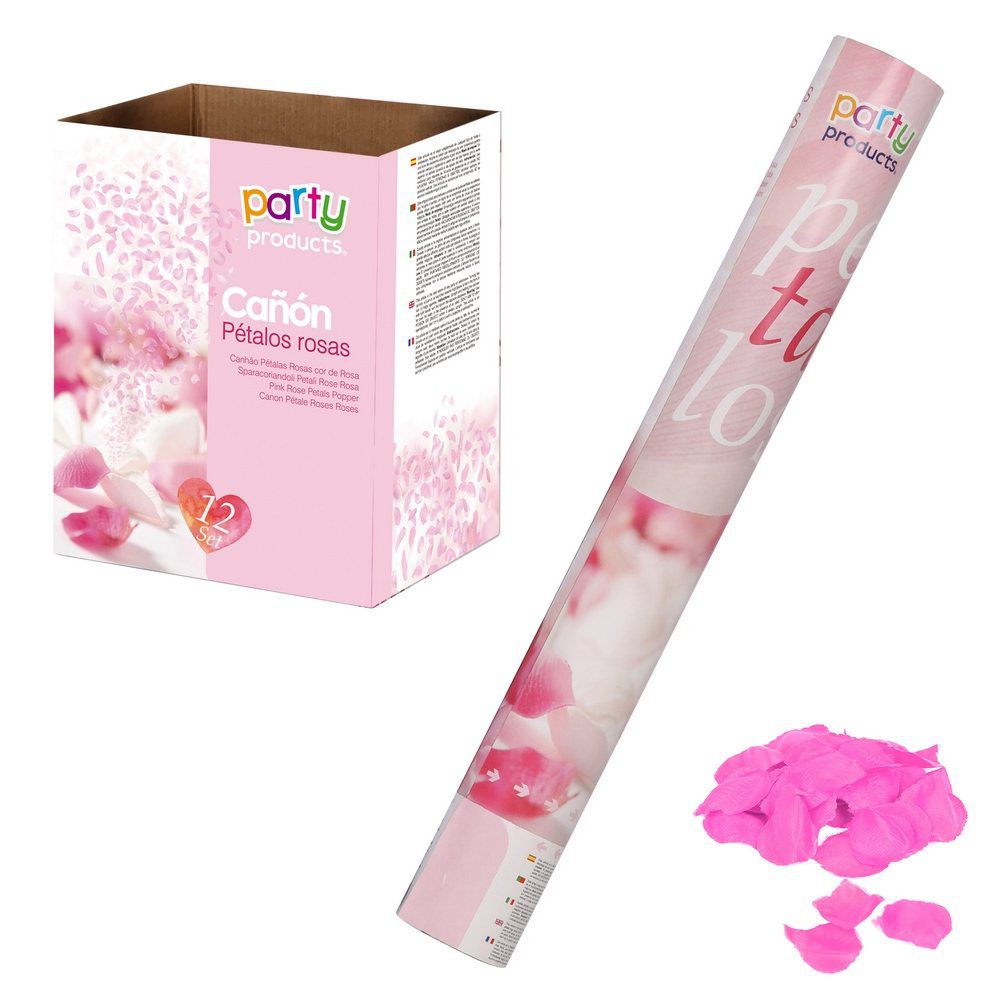 CAÑÓN PÉTALOS ROSAS ROSAS 40 CM CAÑÓN PÉTALOS ROSAS ROSAS 40 CM