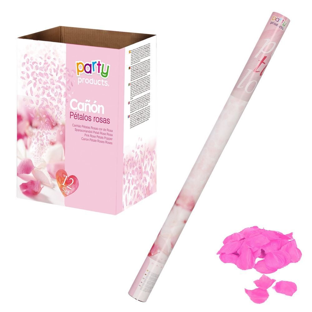 CAÑÓN PÉTALOS ROSAS ROSAS 80 CM CAÑÓN PÉTALOS ROSAS ROSAS 80 CM