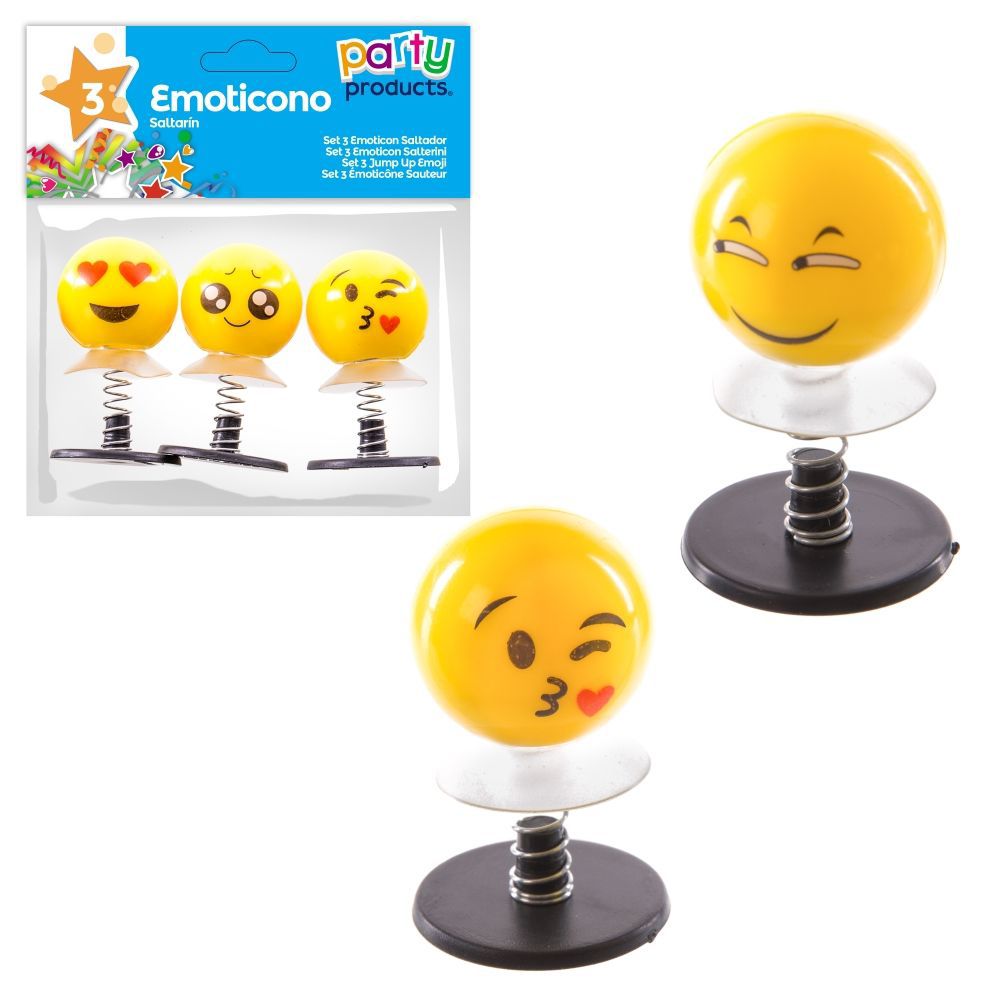 S/3 EMOTICONO SALTARÍN S/3 EMOTICONO SALTARÍN SURTIDO