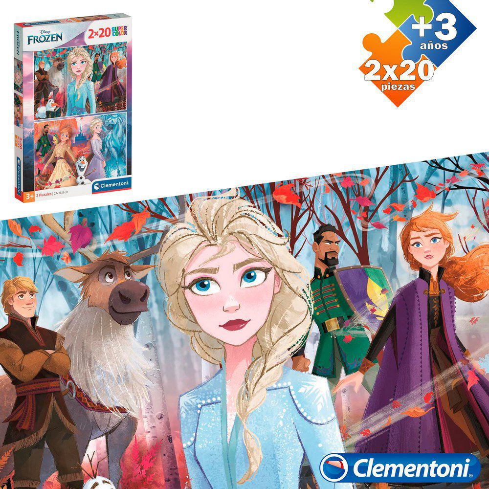 S/2 PUZZLE 2X20 PCS FROZEN II APTO + 3 AÑOS - CAJA IMPRESA