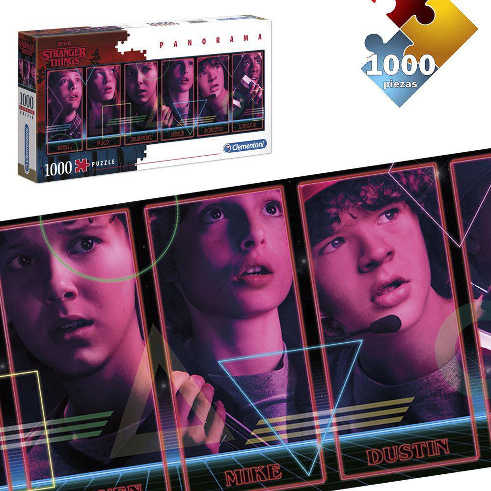 PUZZLE 1.000 PANO.STRANGER THINGS NETFL APTO + 6 AÑOS - CAJA IMPRESA