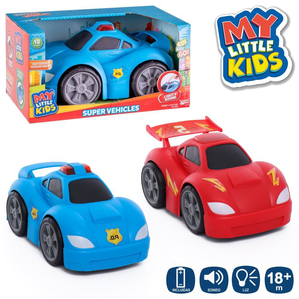 COCHE CON LUZ Y SONIDO 2/C 30 X 15,50 X 16 CM APTO NIÑOS +18 MESES- FUNCION PRUEBAME- PILAS INCLUIDAS- CAJA ABIERTA