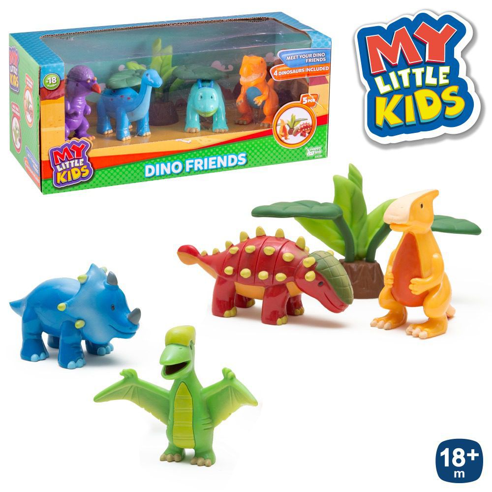 S/4 DINOSAURIO MY LITTLE KIDS 2/M 38 X 11 X 13,50 CM APTO NIÑOS + 18 MESES -CAJA VENTANA 21X9X9 CM