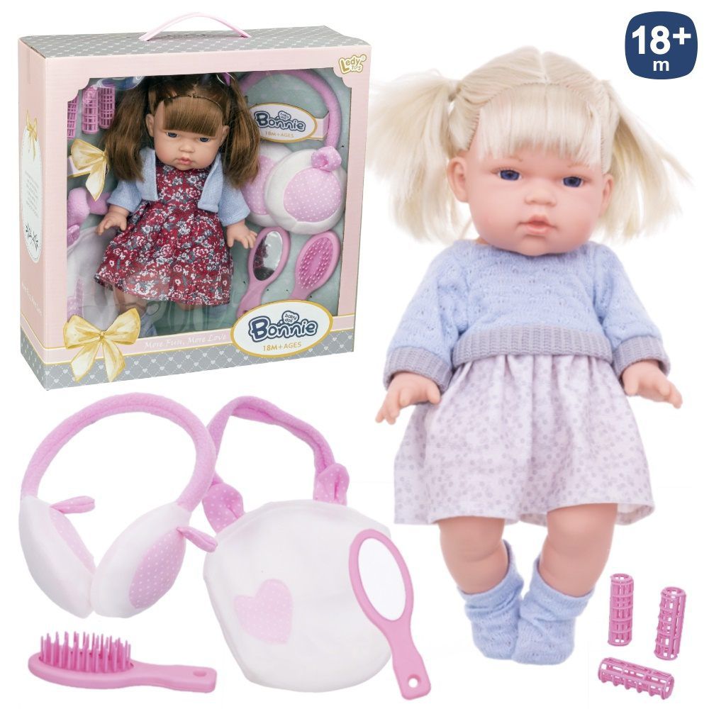 MUÑECA BONNIE ACCESORIOS BELLEZA 2/C 31 CM CUERPO VINILO, CAJA VENTANA 34X11X34 CM