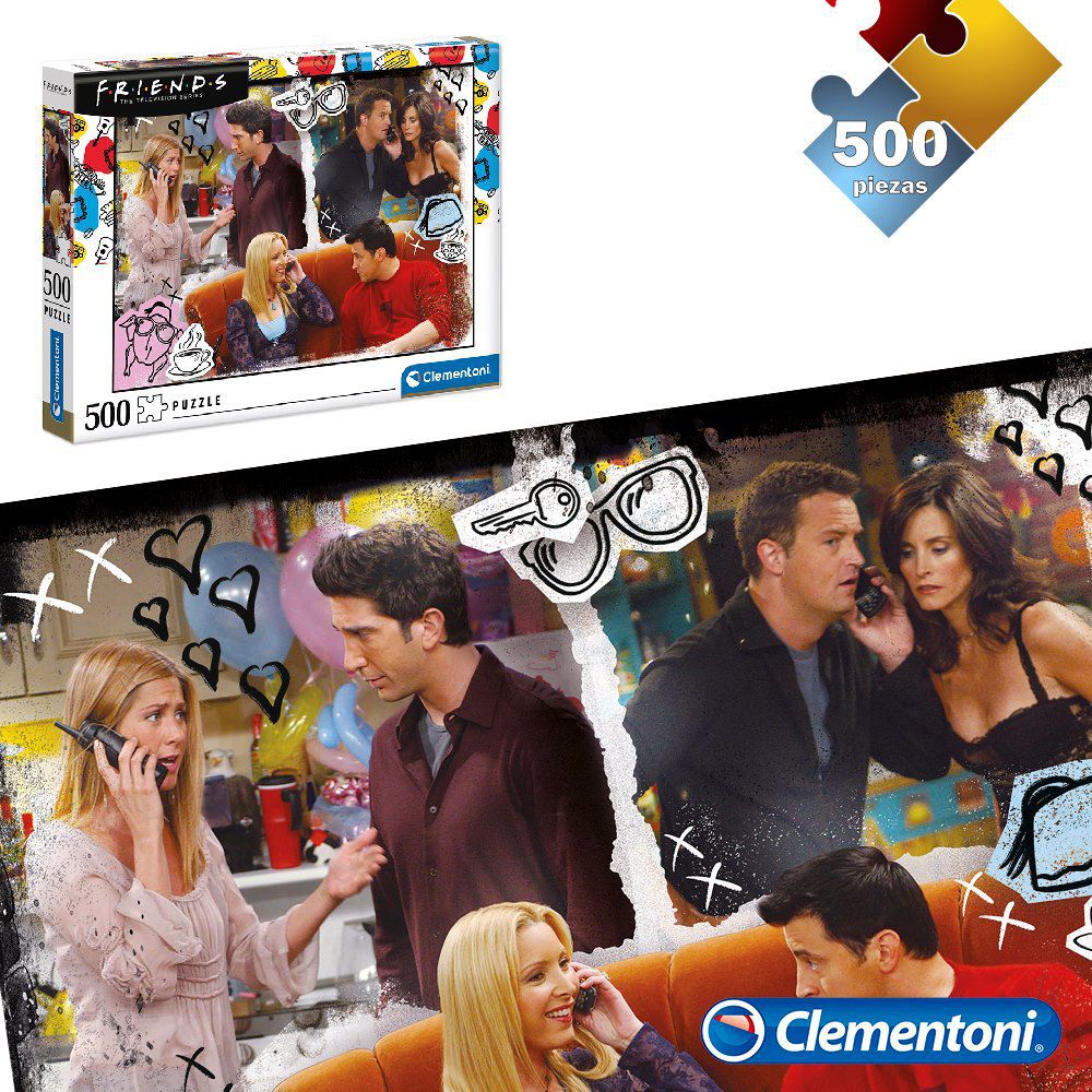 PUZZLE 500 PCS FRIENDS APTO + 6 AÑOS - CAJA IMPRESA
