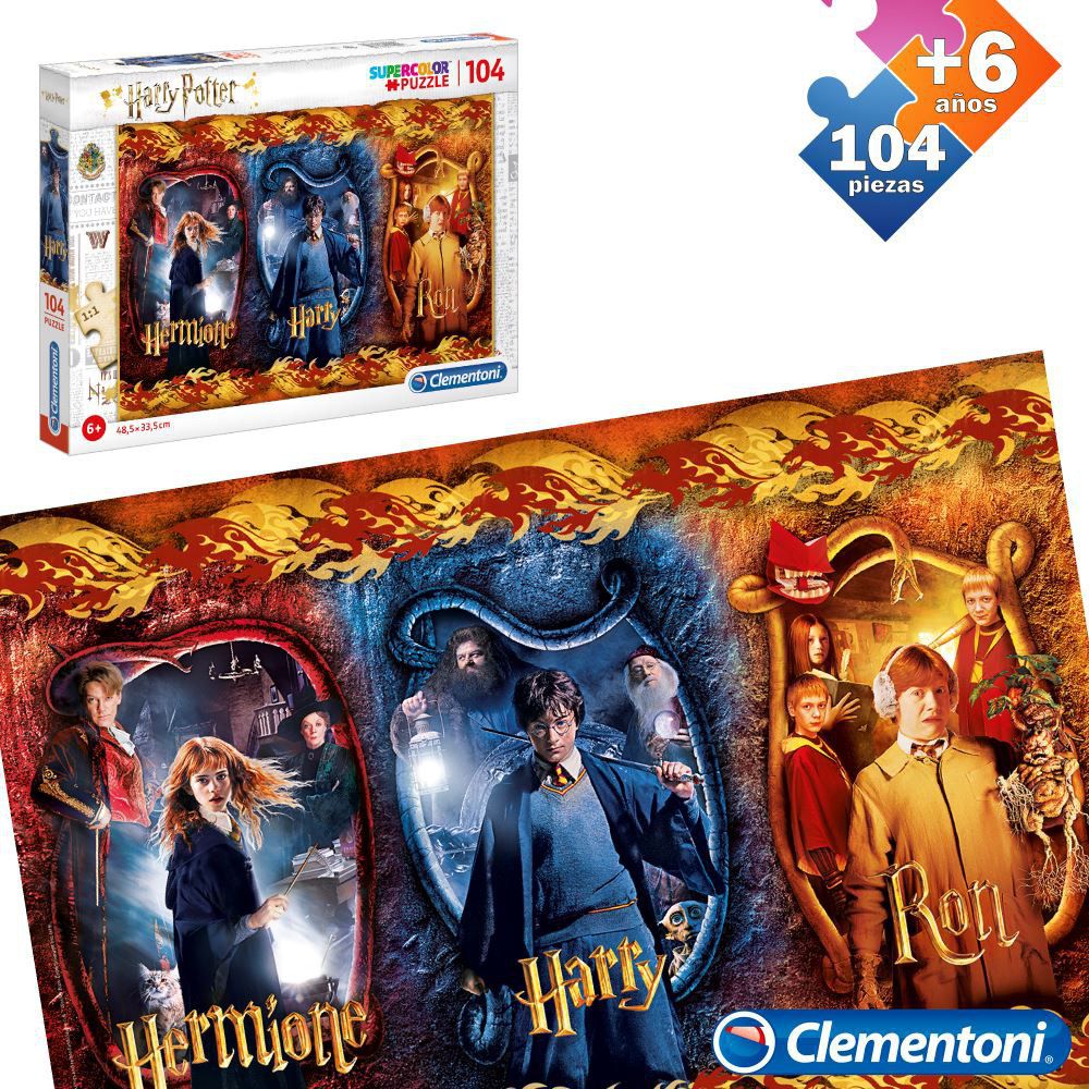 PUZZLE 104 PCS HARRY POTTER APTO + 6 AÑOS - CAJA IMPRESA
