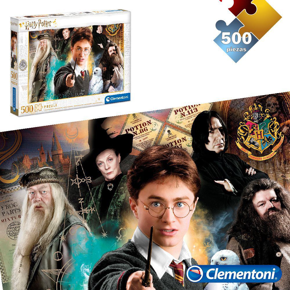 PUZZLE 500 PCS HARRY POTTER APTO + 6 AÑOS - CAJA IMPRESA