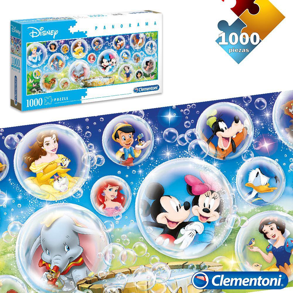 PUZZLE 1.000 PCS PANO. DISNEY POMPAS APTO + 6 AÑOS - CAJA IMPRESA