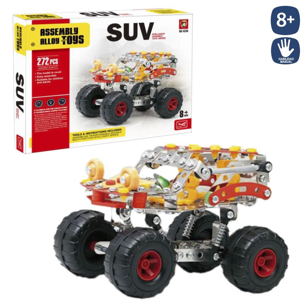 S/272 MECANO COCHE METAL CAJA IMPRESA DE 37X28X4,5 CM.