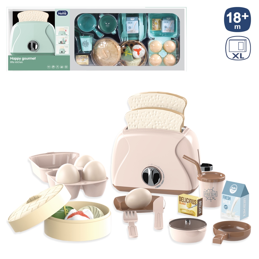 TOSTADORA CON ACCESORIOS GOURMET 2/M 15,60 X 8 X 12 CM CAJA VENTANA DE 59,8X9X21,8 CM.