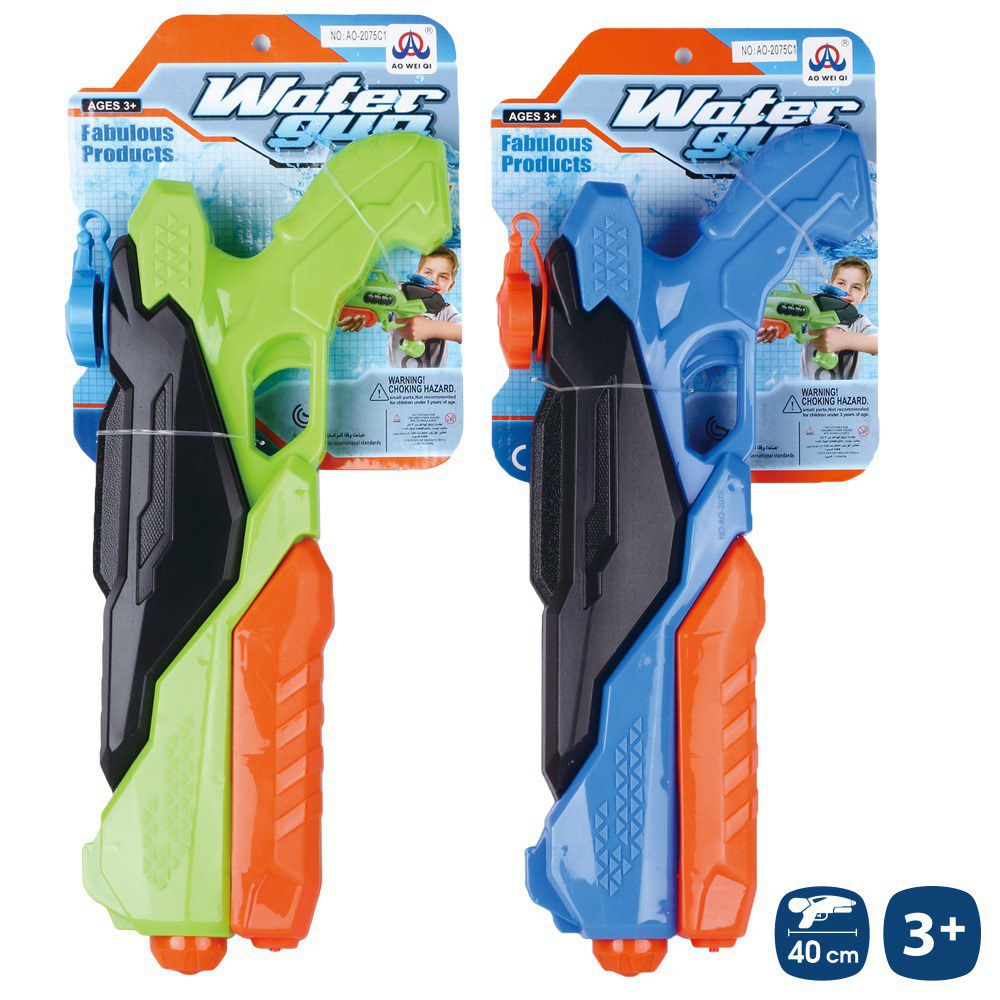 PISTOLA AGUA CEBADOR SPACE BLISTER 2/C 40 X 5 X 12 CM PRESENTADA EN CARTON PARA GOLGAR