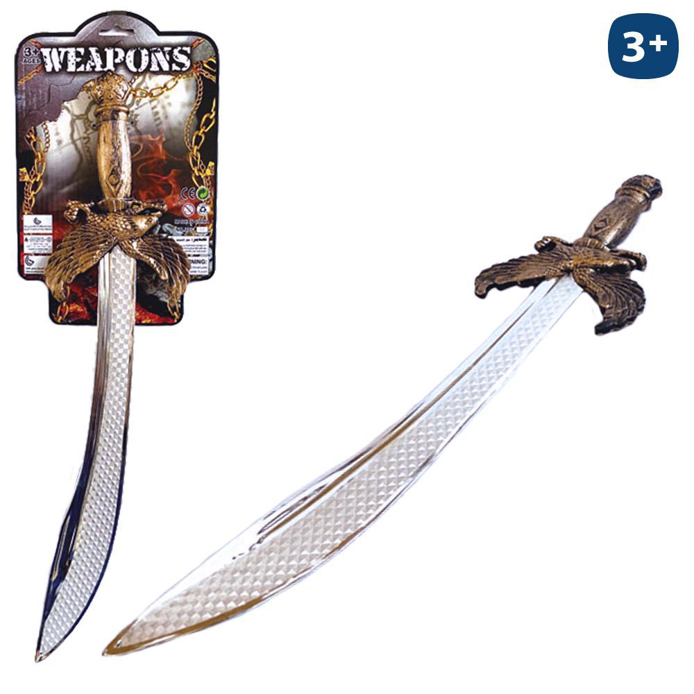 ESPADA ALFANGE MEDIAVAL 51 CM CARTON 18X56 CM
