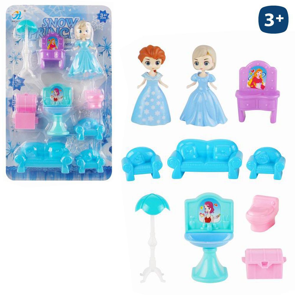 FIGURA Y MOBILIARIO SNOW PRINCESS 2/M 9,80 CM BLISTER 17X29 CM