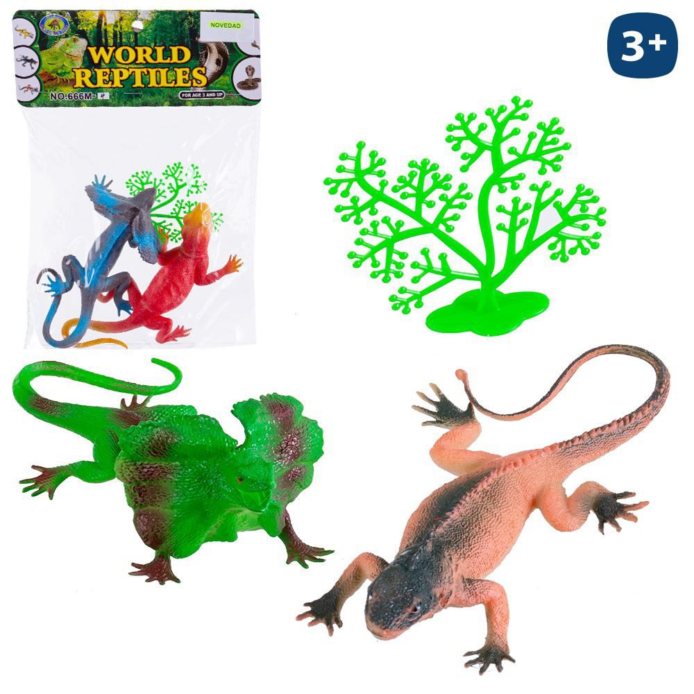 S/2 LAGARTO PVC 3/M 15,50 CM BOLSA PESTAÑA