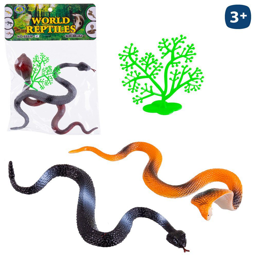 S/2 SERPIENTE PVC 3/M 21 CM BOLSA PESTAÑA
