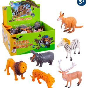 ANIMALES SELVA PVC 8/M 15 CM CAJA EXPOSITORA 24 UDS