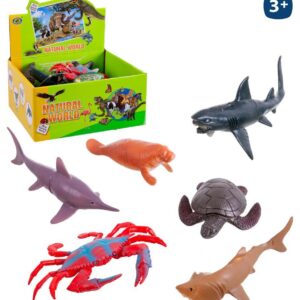 ANIMAL MARINO PVC 8/M 18 CM CAJA EXPOSITORA 24 UDS