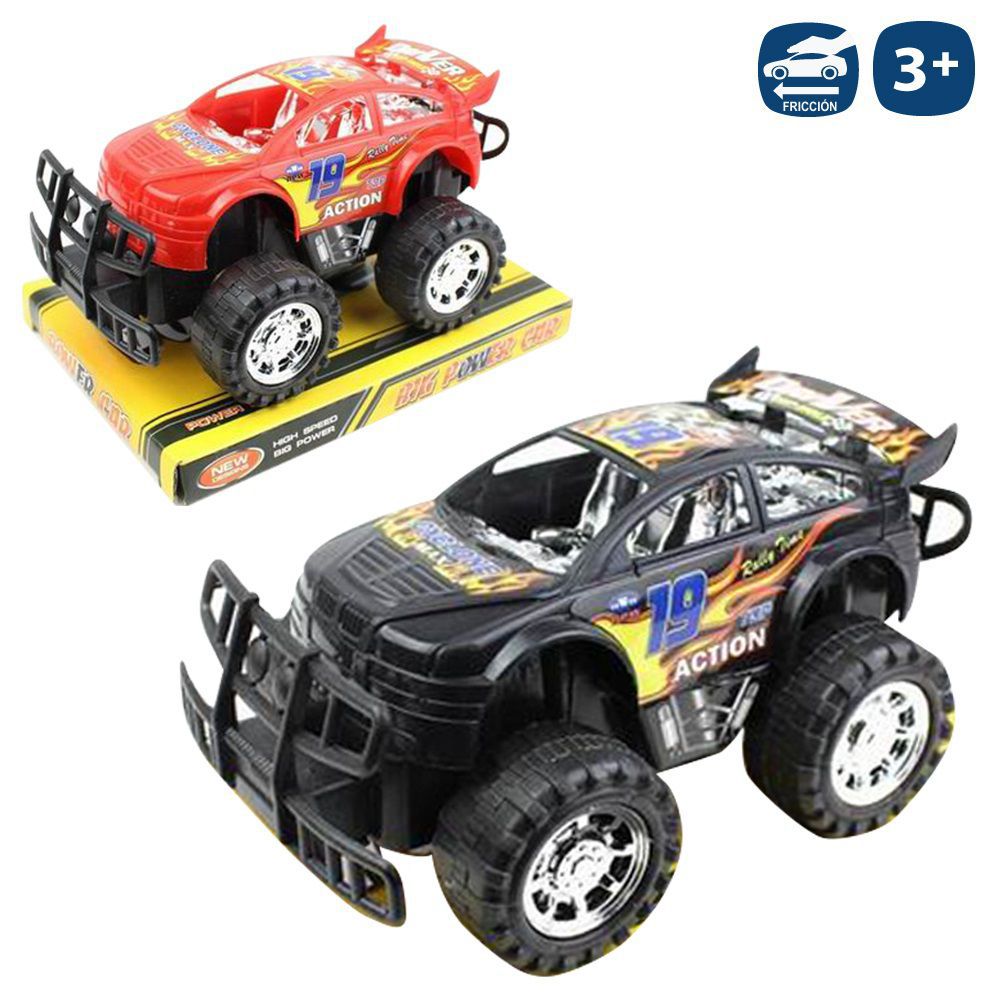 COCHE SPORT FRICCIÓN 3/C 15 X 9 X 8 CM PRESENTADO EN BURBUJA 16X11X10 CM